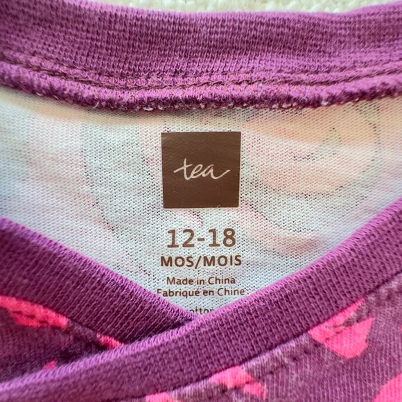 Tea Collection Purple Wrap Dress EUC 12-18mo - Picture 3 of 3